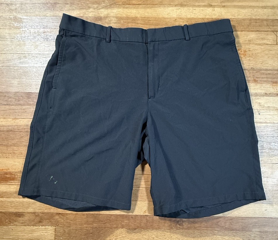 NIKE Golf Shorts Men 40 Black Dri-Fit Chino Lightweight Active See Photos