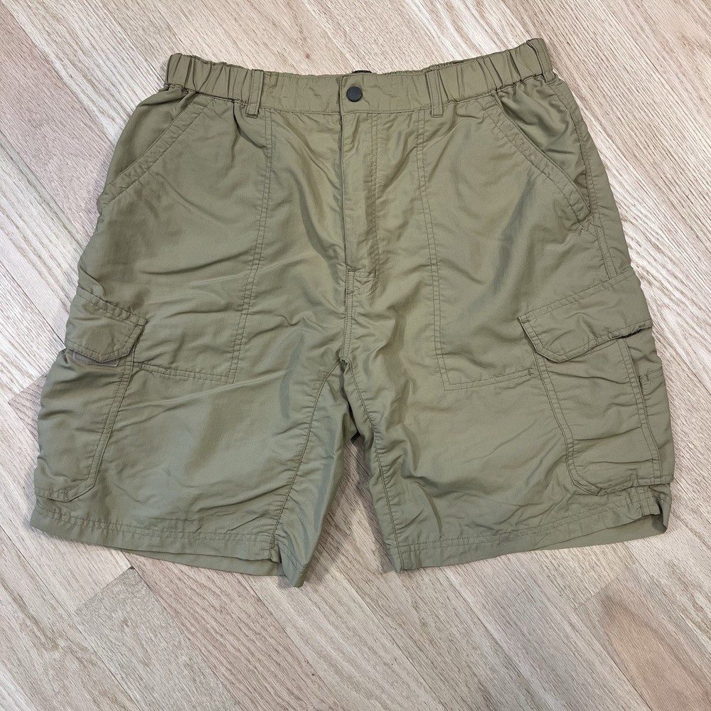 REI Co-op Shorts Men's L Khaki Nylon Cargo Hiking UPF 50+ Outdoor Hiking Active