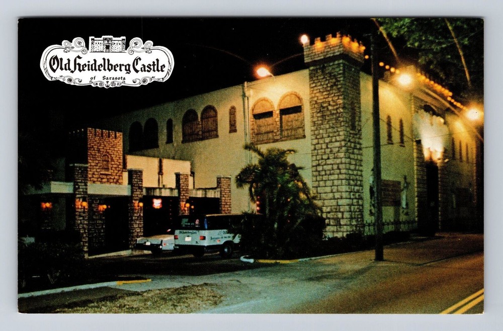 Sarasota FL-Florida, Old Heidelberg Castle Advertising, Vintage Postcard
