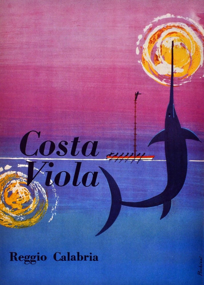 Decoration Poster.Home Room Interior design.Travel Italy.Costa Viola.6550