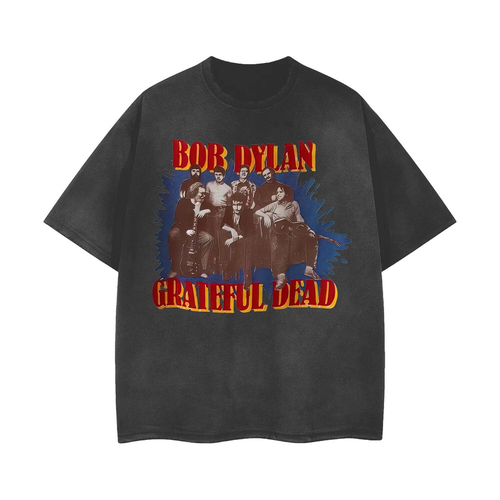 Vintage Acid Wash Ripped Rock Band T-Shirt - Distressed Unisex Tee 102715-image