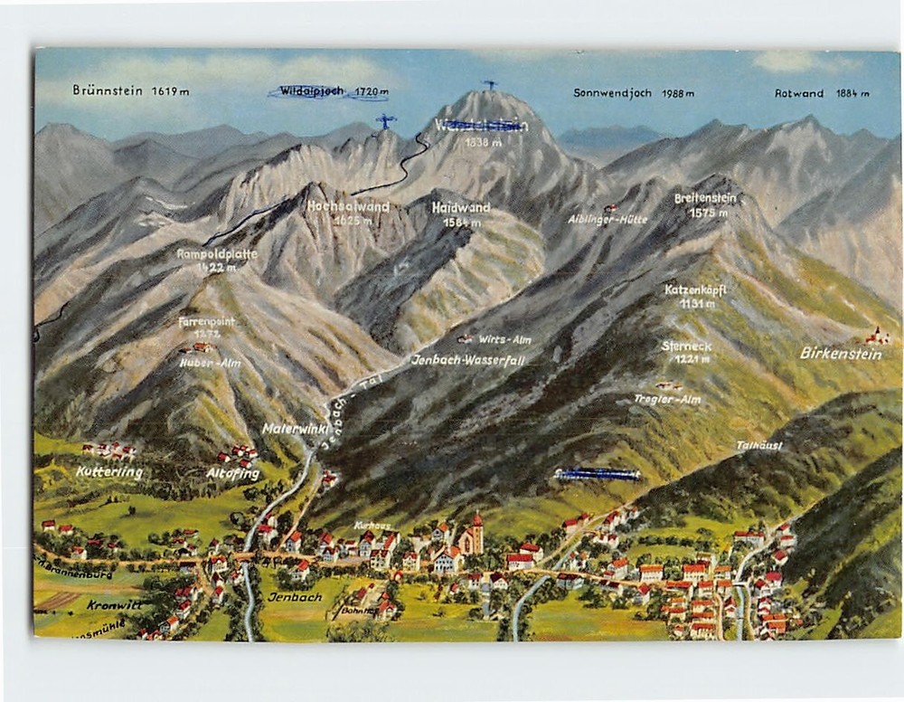 Postcard Bad Feilnbach am Wendelstein Germany