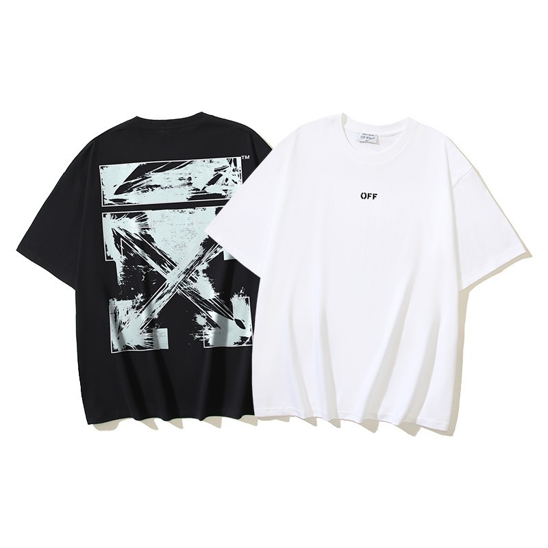 Off White T-Shirt Black / White S-M-L-XL