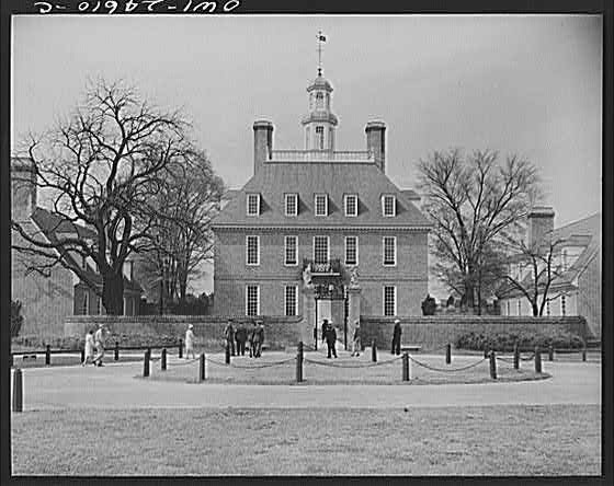 Williamsburg Virginia Capitol of Virginia Colony 1900s Colonial Building
