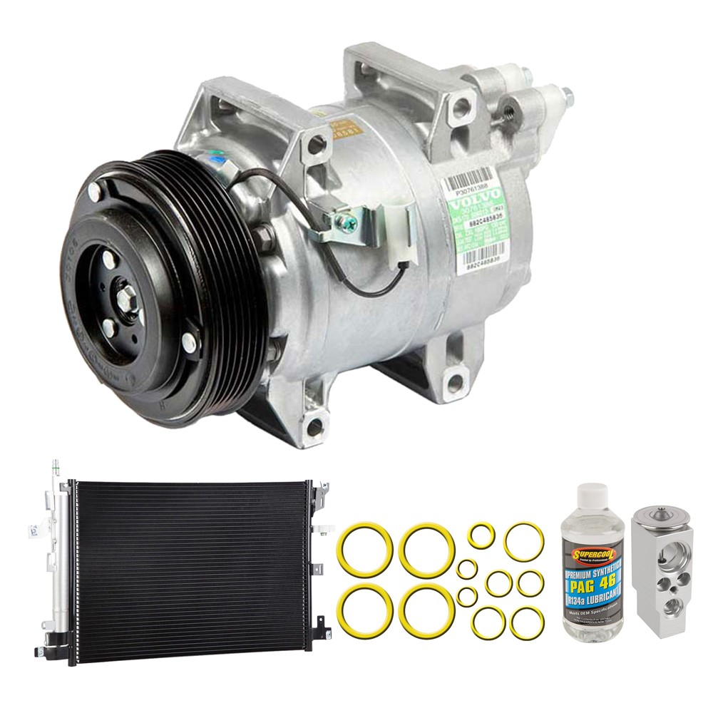 2005 Volvo XC90 OEM AC Compressor with Condenser Drier DAC