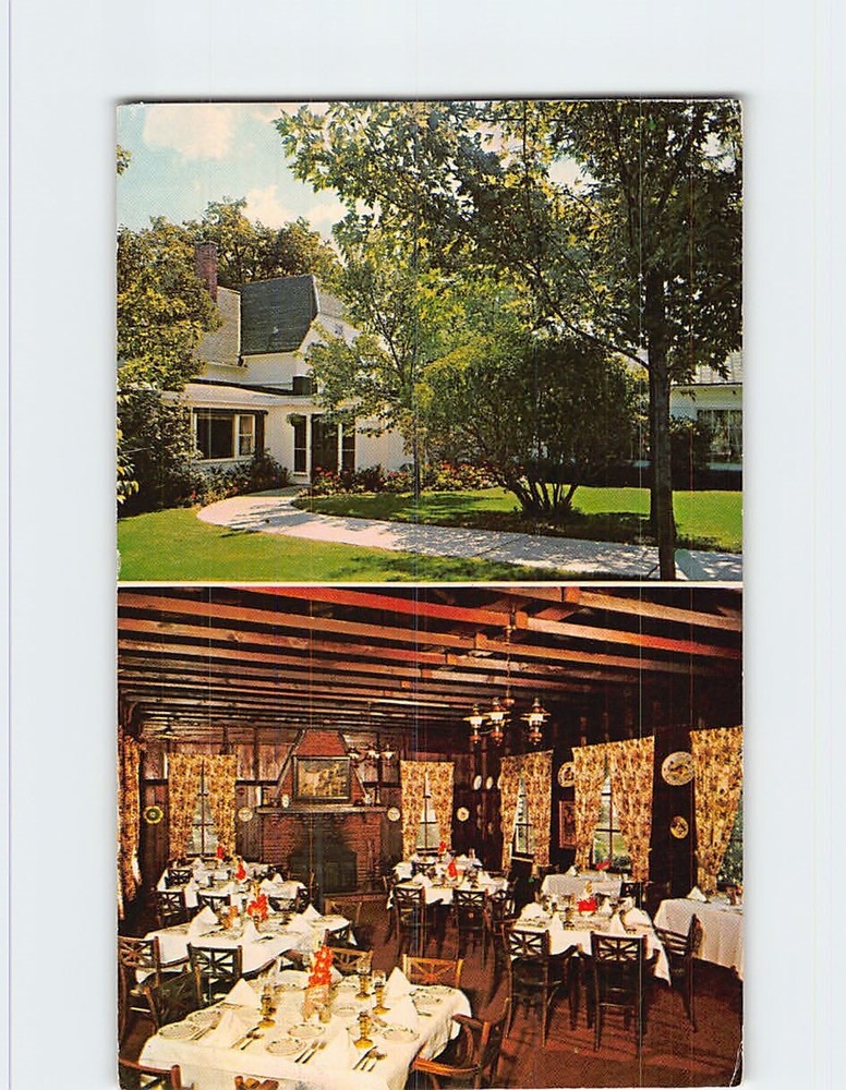 Postcard Boder's on the River Restaurant in Mequon Wisconsin USA