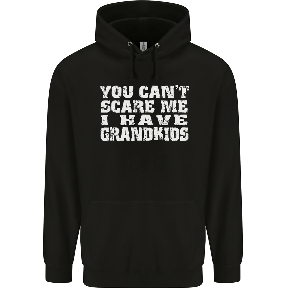Cant Scare Me Grandkids Grandparents Day Mens 80% Cotton Hoodie