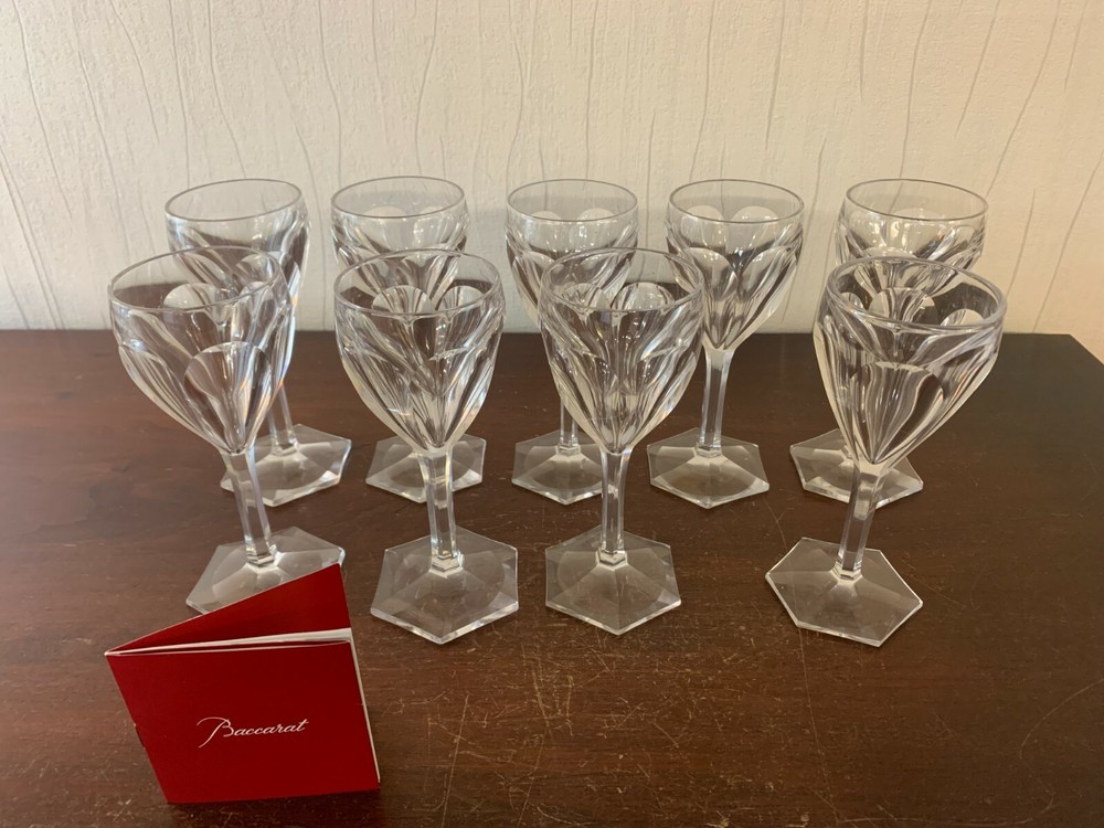 6 White Wine Glasses Compiègne Model In Baccarat Crystal /Price Per Unit