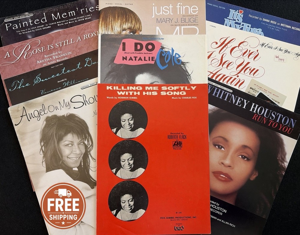 Killing Me Softly Roberta Flack Aretha Franklin Natalie Cole PVG Sheet Music 10