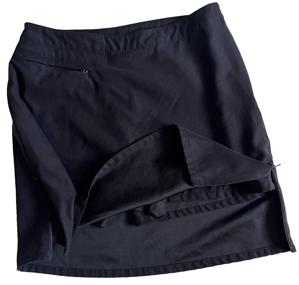 Patagonia Skirt Skort Black Athletic Outdoor Pocket A Line Shorts Mini Womens 8