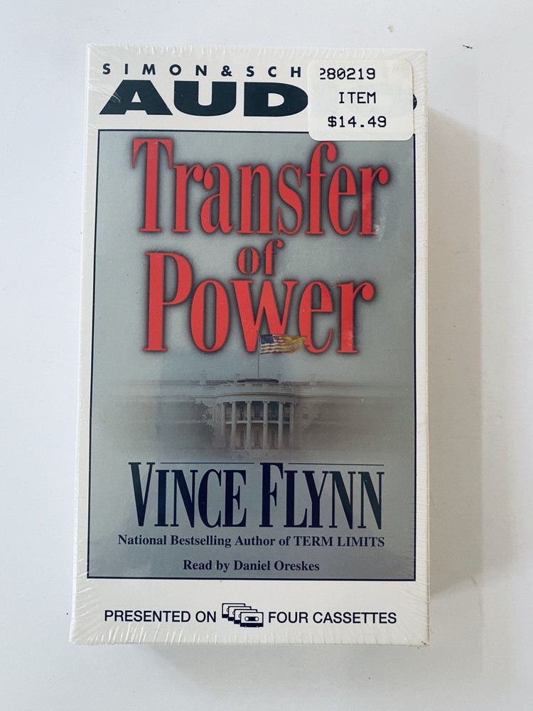 Audiobook on Cassette - Transfer of Power by Vince Flynn - FACTORY SEALED