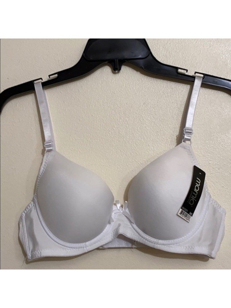 MAMIA Intimates White Adjustable Strap Full Coverage Bra Size: 38C