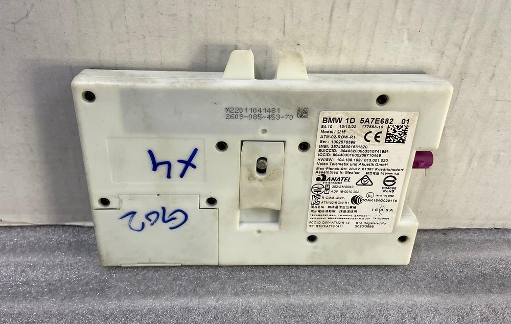 OEM BMW G01 X4 G02 ANTENA TELEMATICS CONTROL MODULE ECU 5A7E682