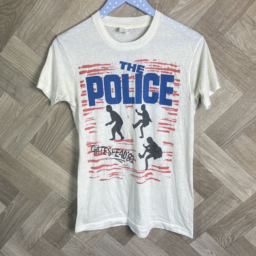 The Police Gateshead 1982 tour T Shirt Single Stitch Graphic Vintage Size Small
