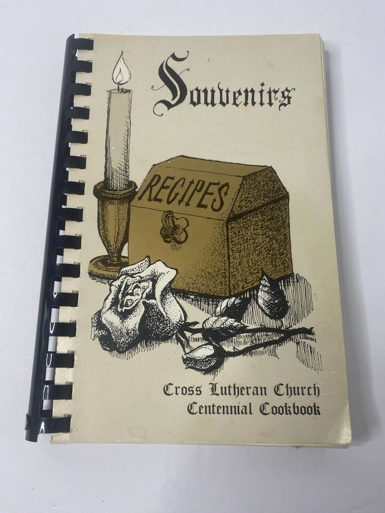 Cross Lutheran Church Centennial Cookbook 1983 Burlington WI Wisconsin Vintage