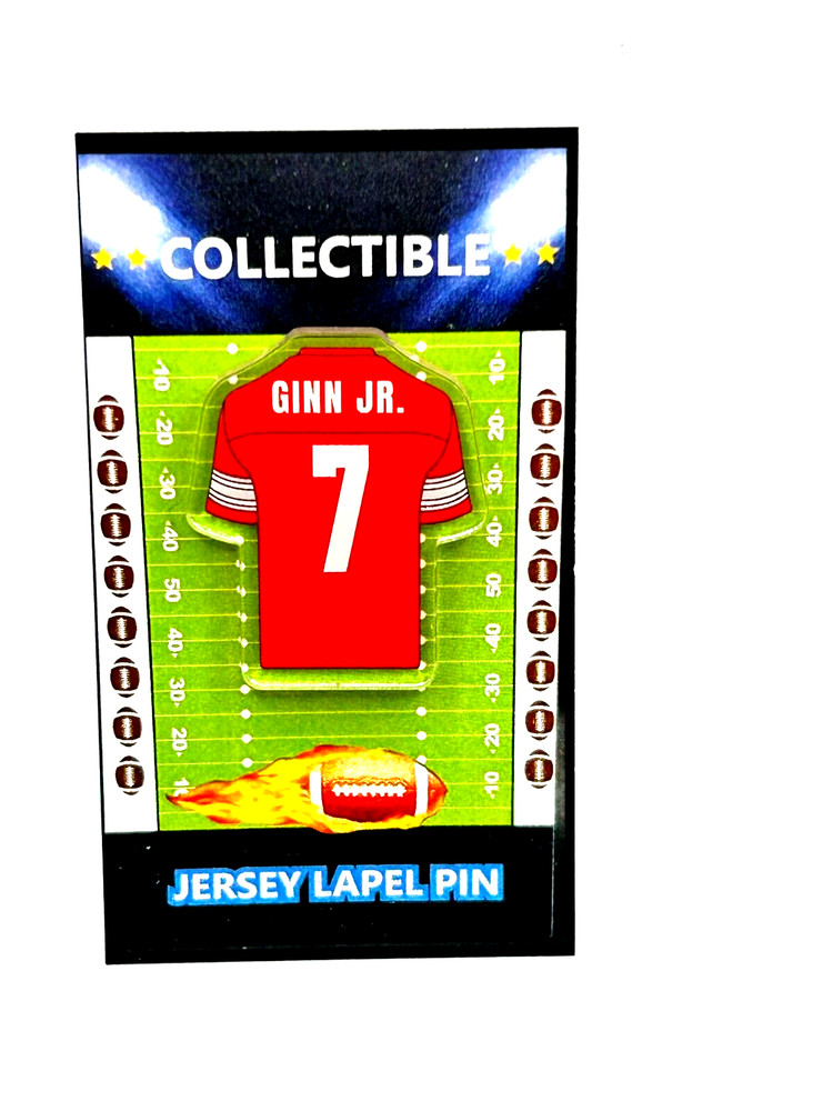 Ohio State Buckeyes Ted Ginn Jr. jersey lapel pin-Classic Retro Collectible