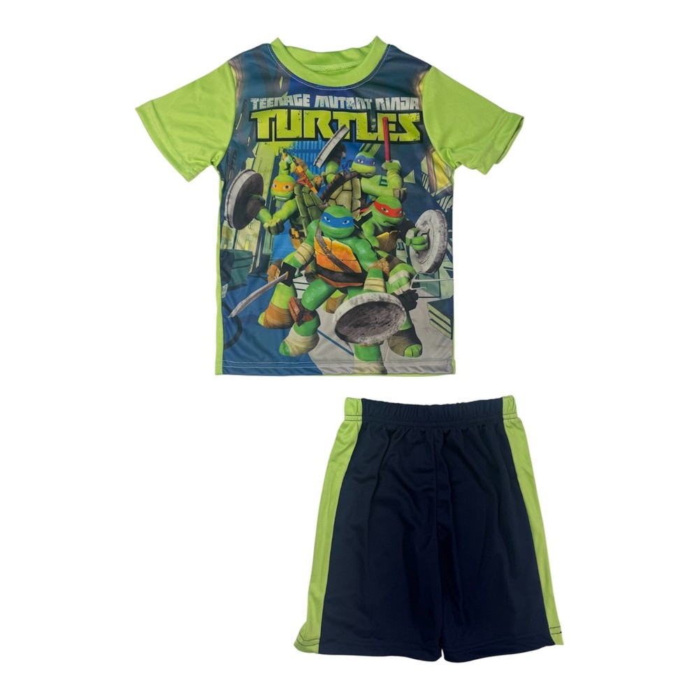 Nickelodeon Boys TMNT 2-Piece Shorts Set Sizes 4-7