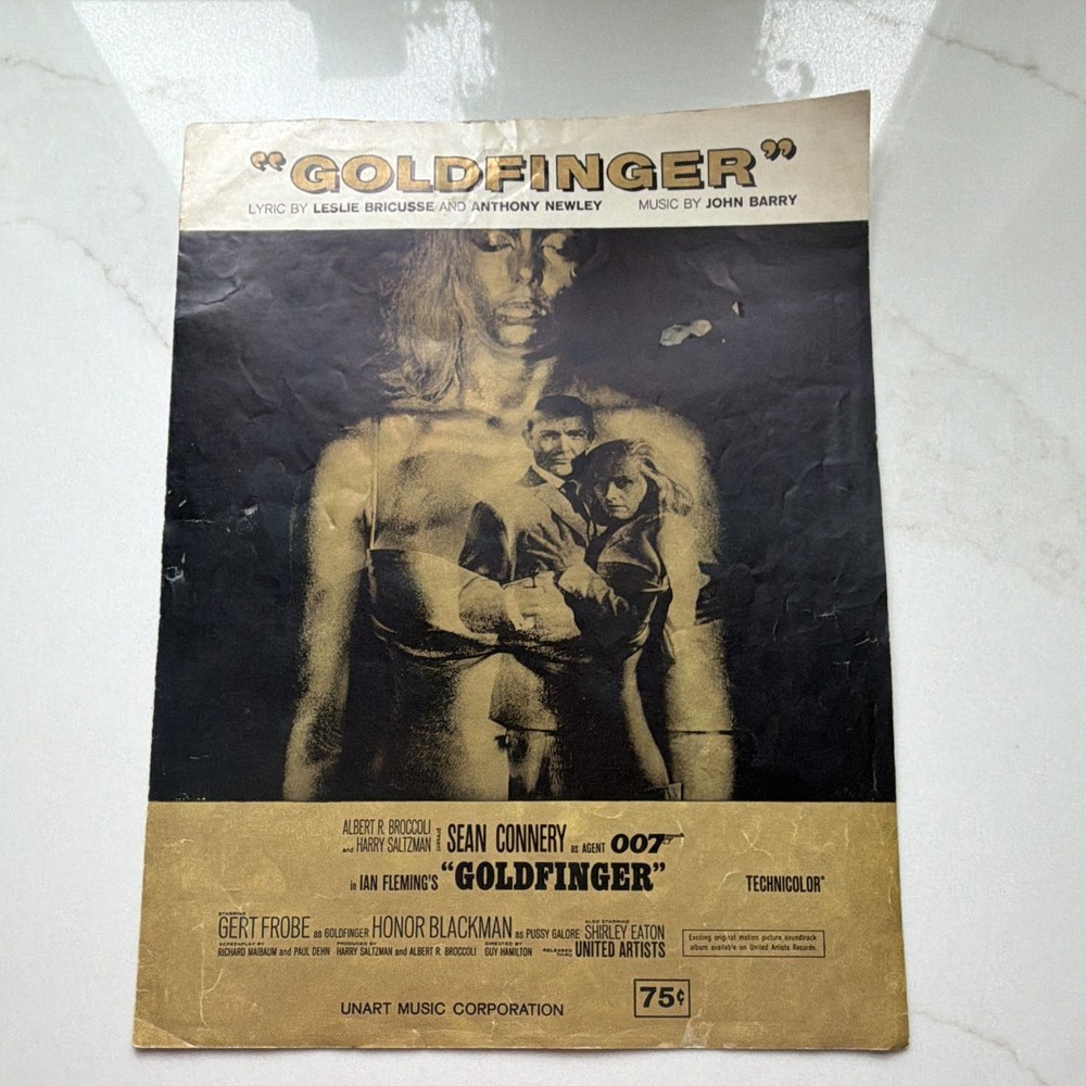 Goldfinger Sheet Music for Piano & Voice (Soundtrack) Intermediate, Solo