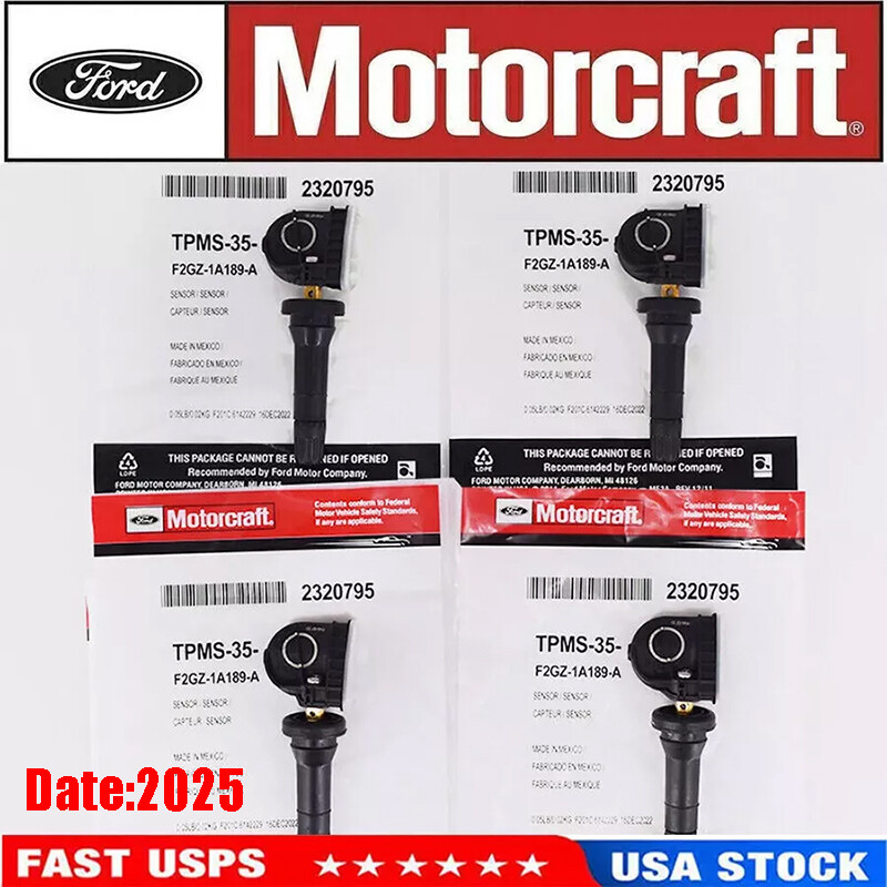 4pcs Genuine Motorcraft OEM TPMS-35 Tire Pressure Sensors For F-150 EDGE MUSTANG