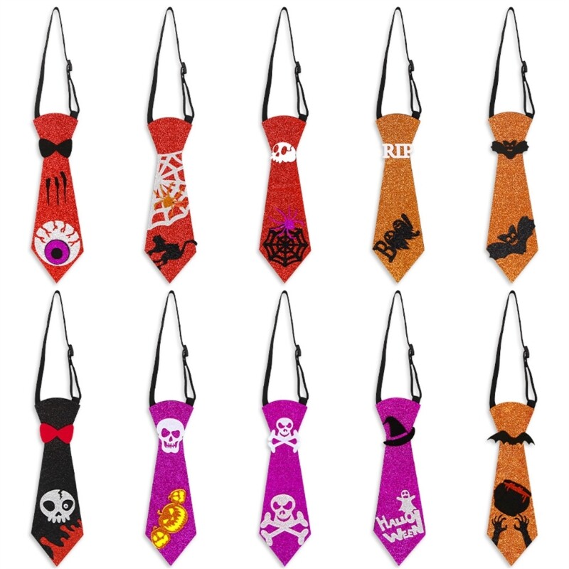 Kids Halloween Tie Seasonal Tree Hanging Ornament Festival Holiday Home Layout