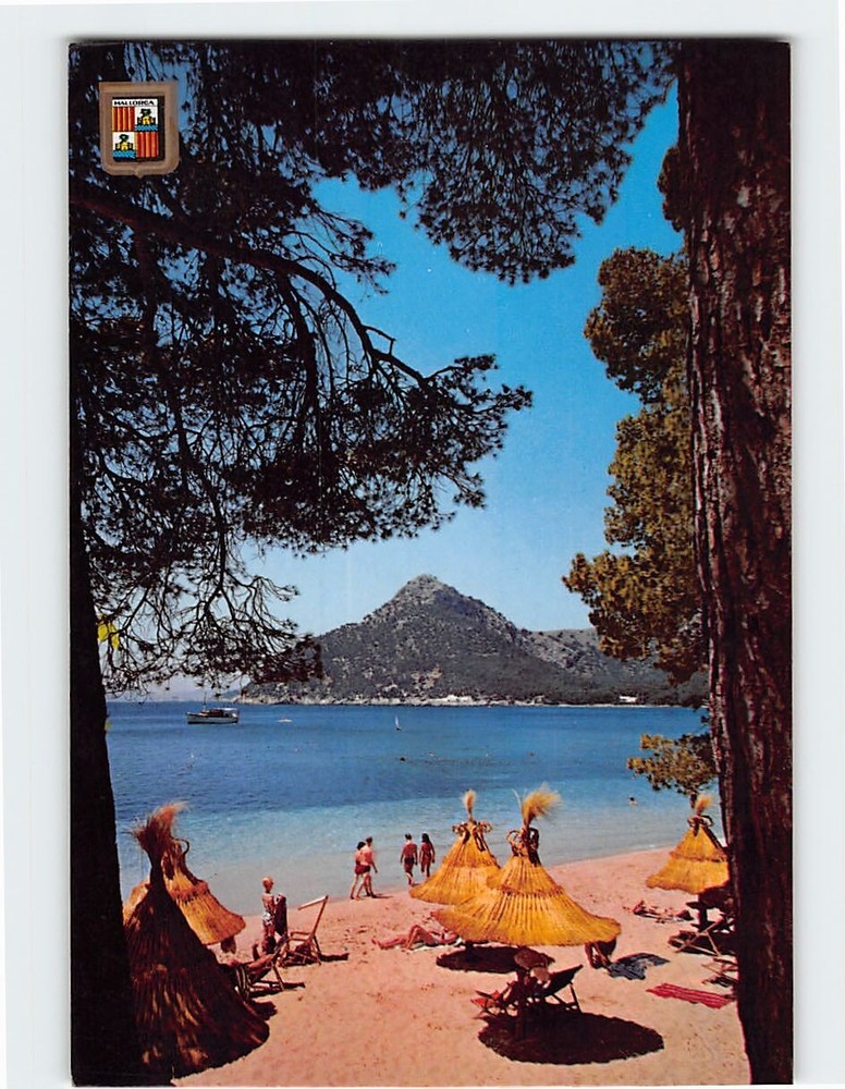 Postcard Formentor beach Pollensa Spain
