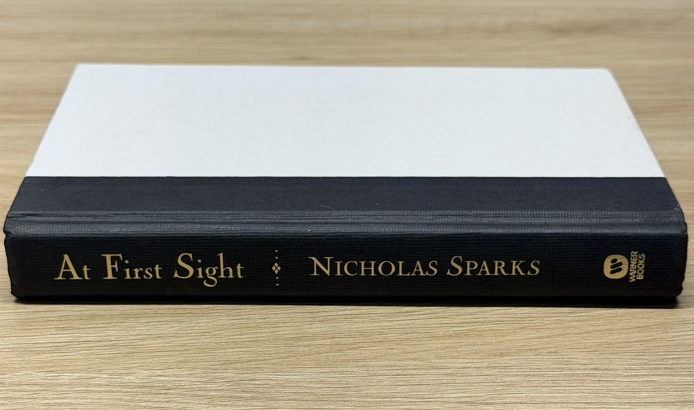 SIGNED At First Sight Nicholas Sparks 1st Edition HC 2005 Novel NO DUST JACKET