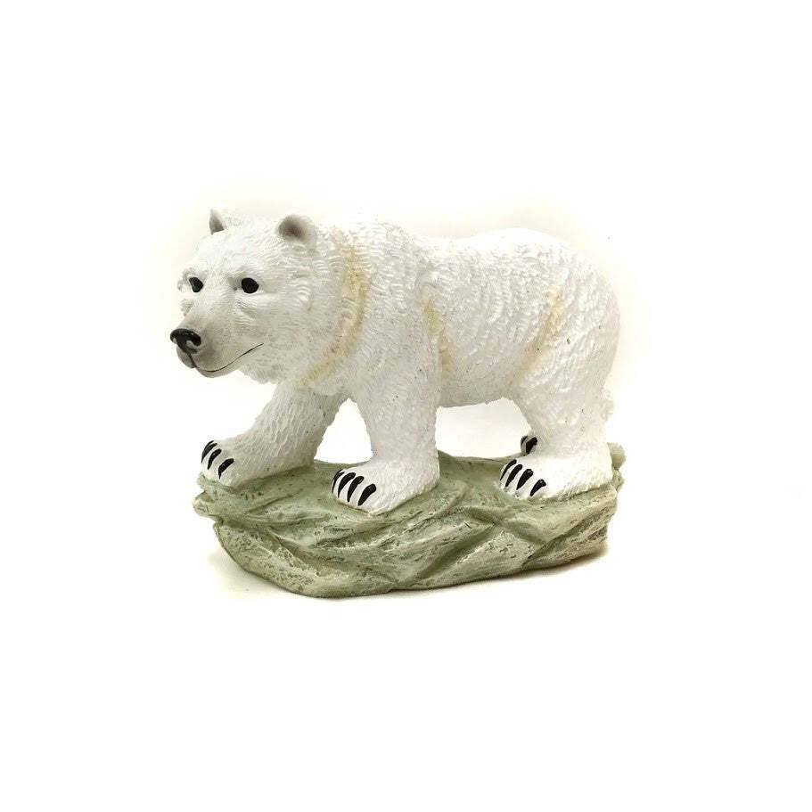 Polar Bear On A Rock Figurine