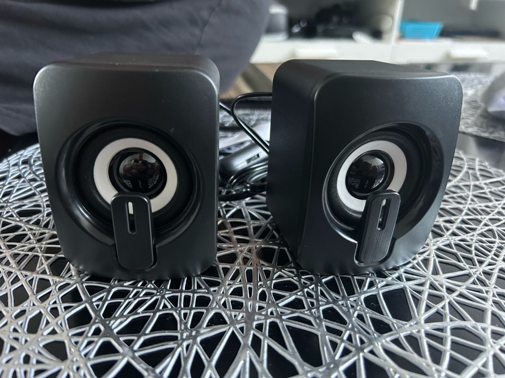 Computer Speakers PC Sound Box HIFI Stereo Microphone USB Wired Caixa De Som...