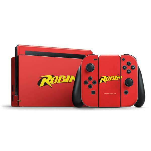 DC Comics Robin Nintendo Switch Bundle Skin - Robin Official Logo