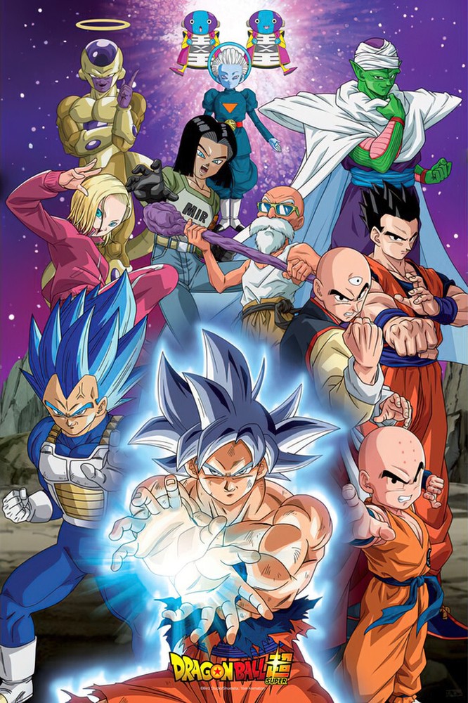 DragonBall Super - Anime TV Poster (Dragon Ball - Universe 7) (Size: 24