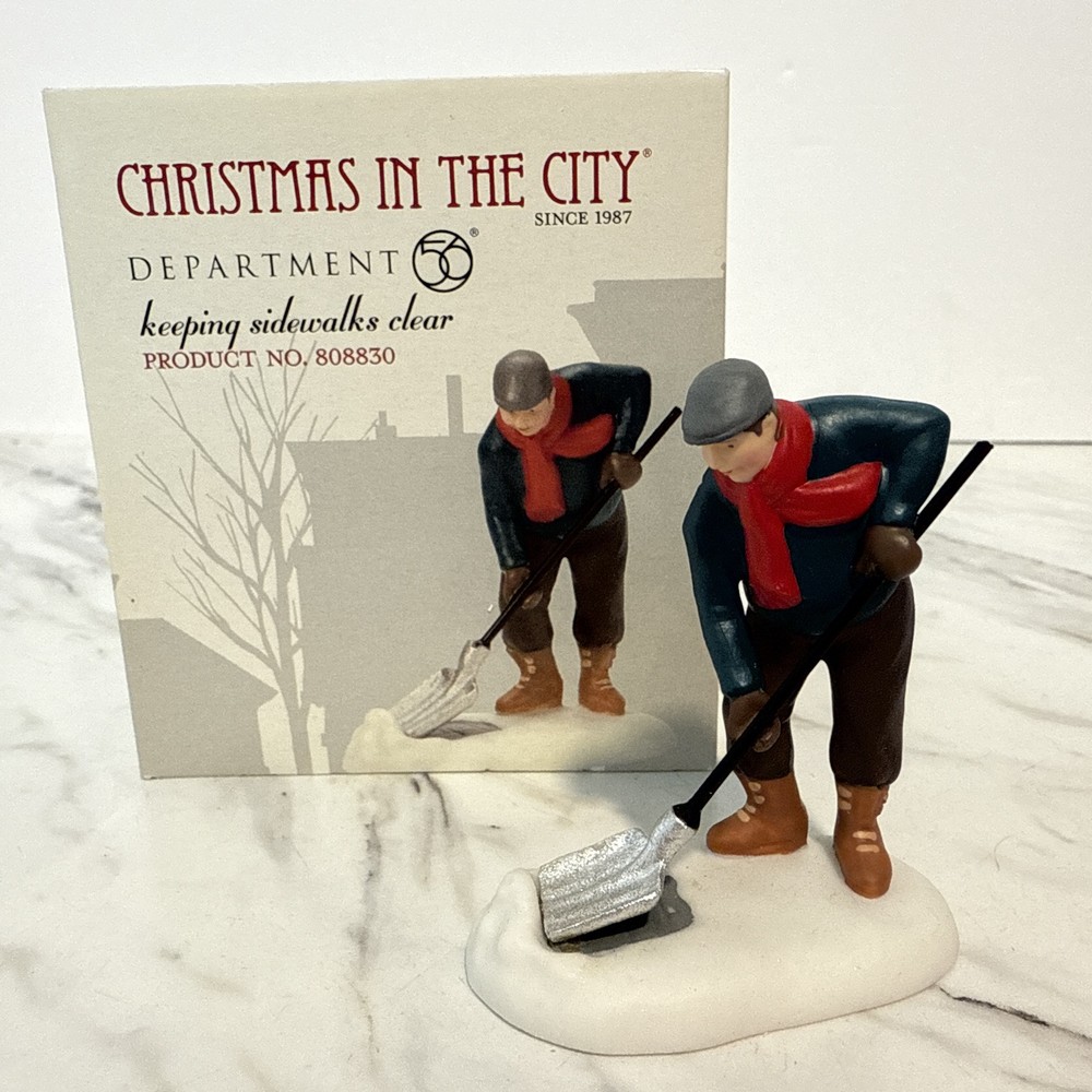 Dept 56 Christmas in City Keeping Sidewalks Clear 808831 Figurine Accessory