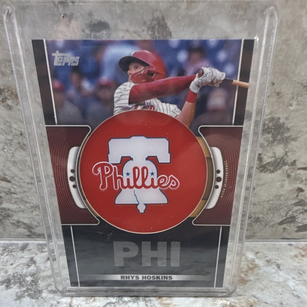 Topps 2023 Series 1 Rhys Hoskins Phillies Team Logo Patch Relic #TLP-RH