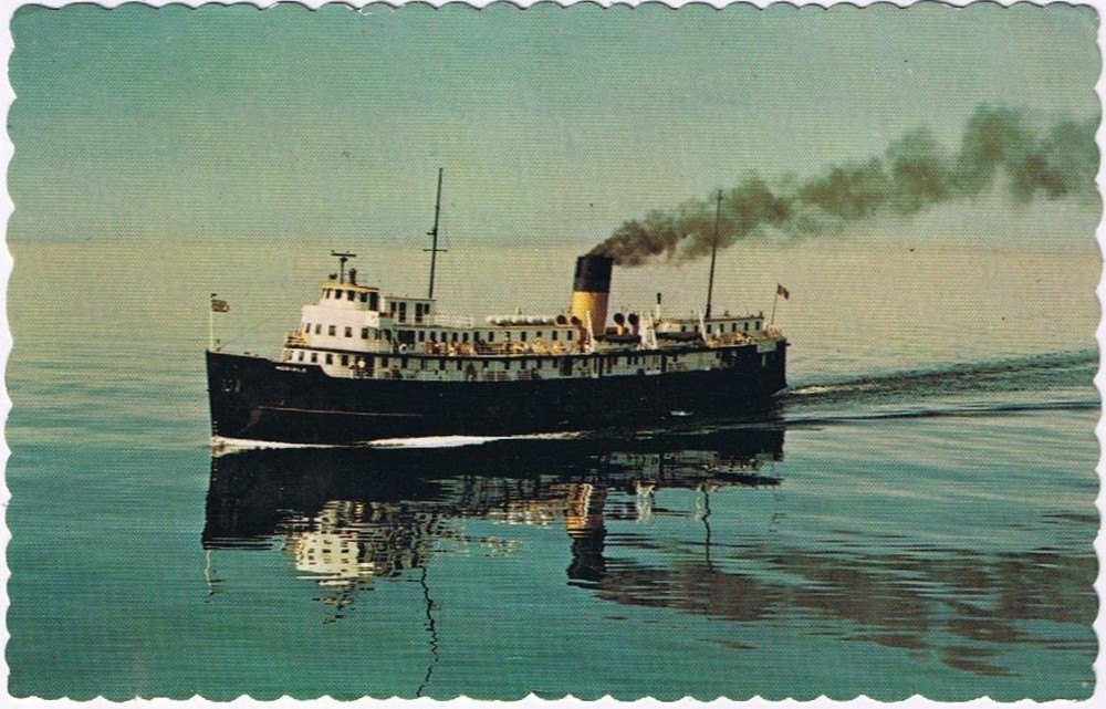 Postcard SS Norisle Tobermory To South Bay Mouth Manitoulin Island Ontario