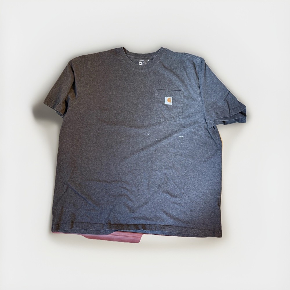 Carhartt Men's K87-CRH Gray Workwear Short Sleeve T-shirt