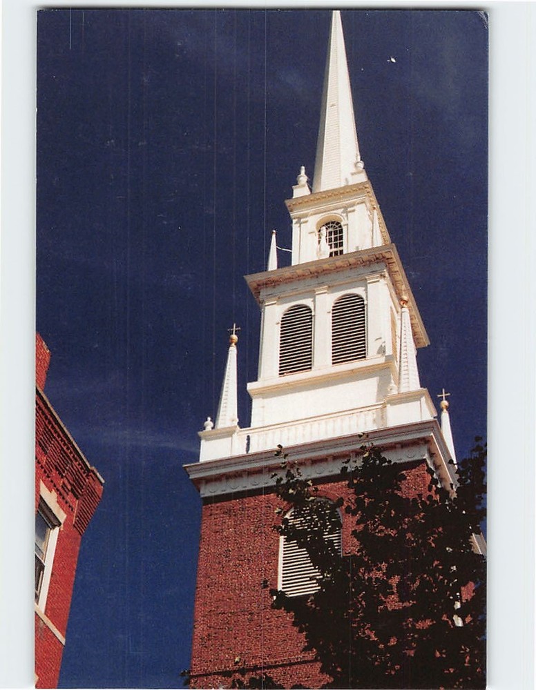 Postcard Old North Church Boston Massachusetts USA