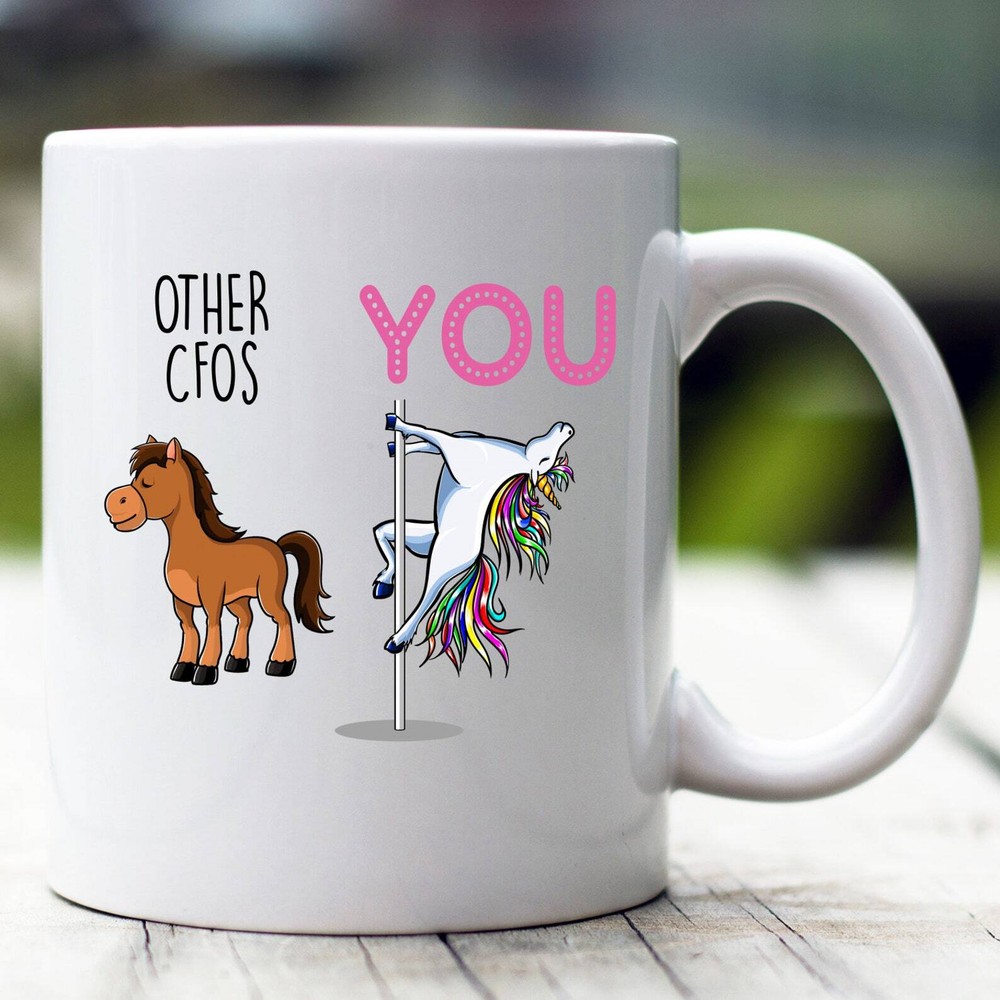 Funny Unicorn CFO Coffee Mug - Best Gift for Chief Financial Officer