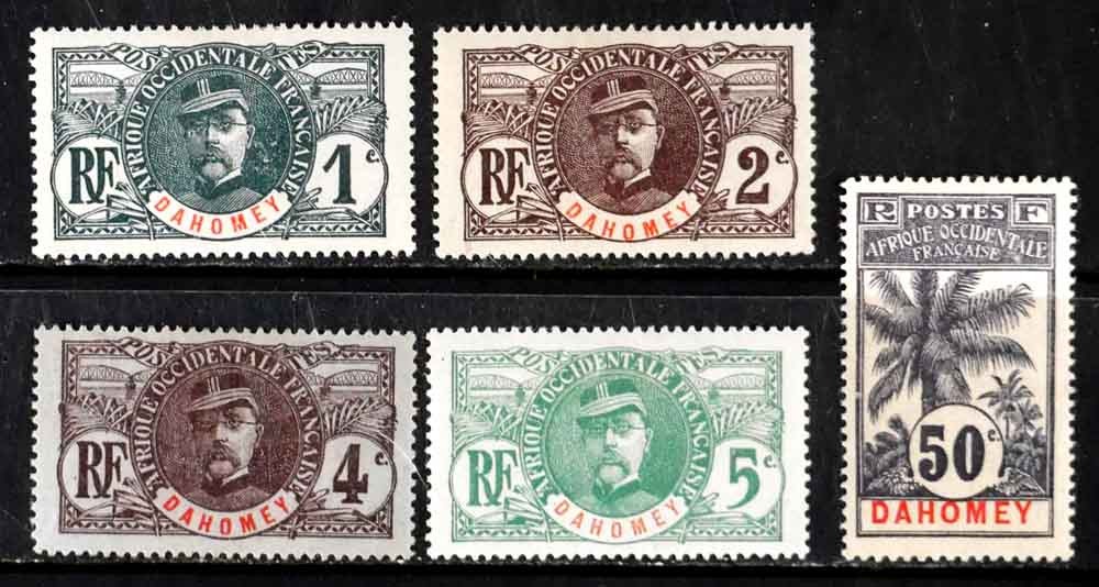 Dahomey, France: 1906 - 07 Classic Era Stamps Unused Cv $40 Sound