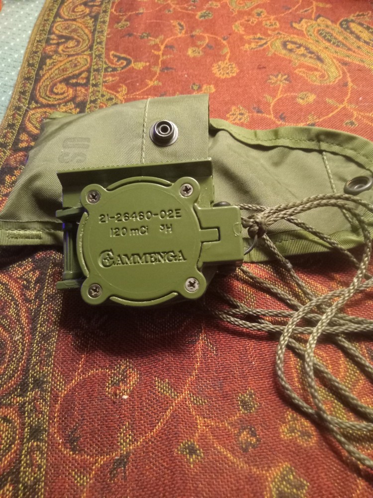 Cammenga Model 3h Tritium Lensatic Compass Olive Drab US Military Issue Pouch