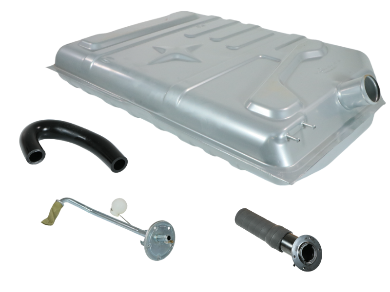 Fuel tank with connector hoses & fuel sender Opel Manta A with injection engine