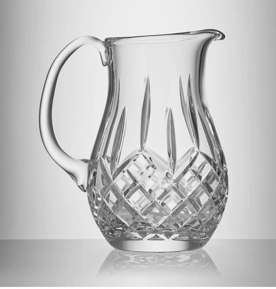 WATERFORD LISMORE PITCHER JUG CRYSTAL 8+