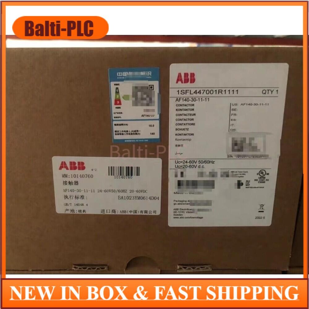 1pc ABB AF140-30-11-11 24-60V50/60Hz contactor One year warranty US Free TAX