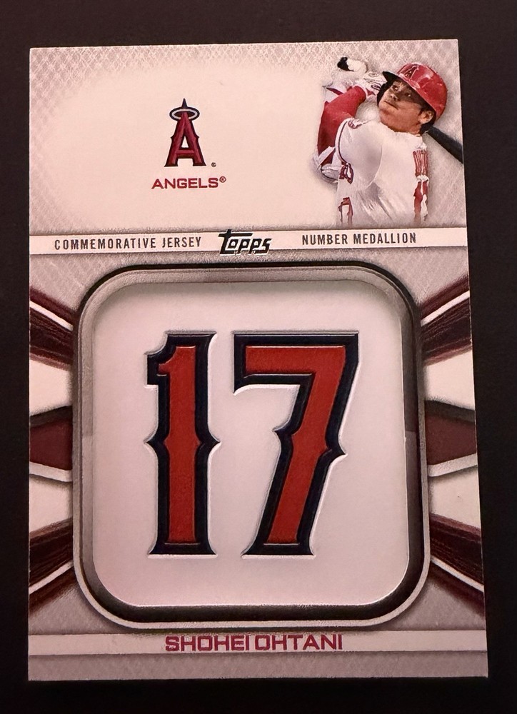 2022 Topps Series 1 - Jersey Number Medallion Commemorative Relics Shohei Ohtani
