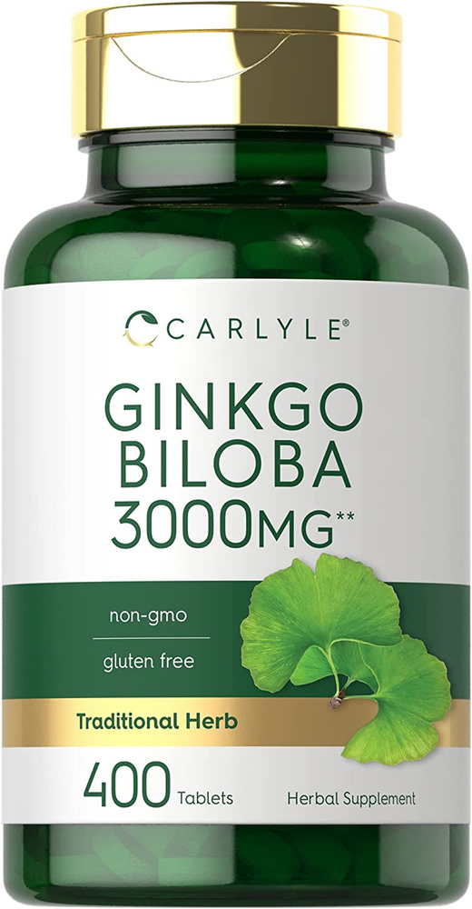 Ginkgo Biloba 3000Mg | 400 Tablets | Non-Gmo, Gluten Free Herbal Supplement
