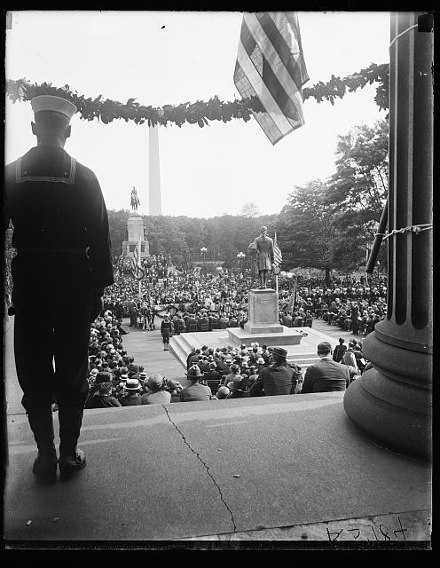 Photo:View of ceremony from Treasury Department steps. Washington, D.C.