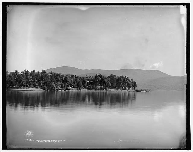 Photo:Green Island from bridge, Lake George, N.Y.