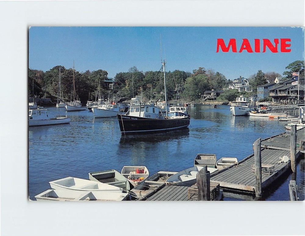 Postcard Perkins Cove Ogunquit Maine USA