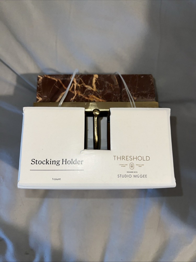 Studio McGee Marble Threshold Christmas Stocking Holder