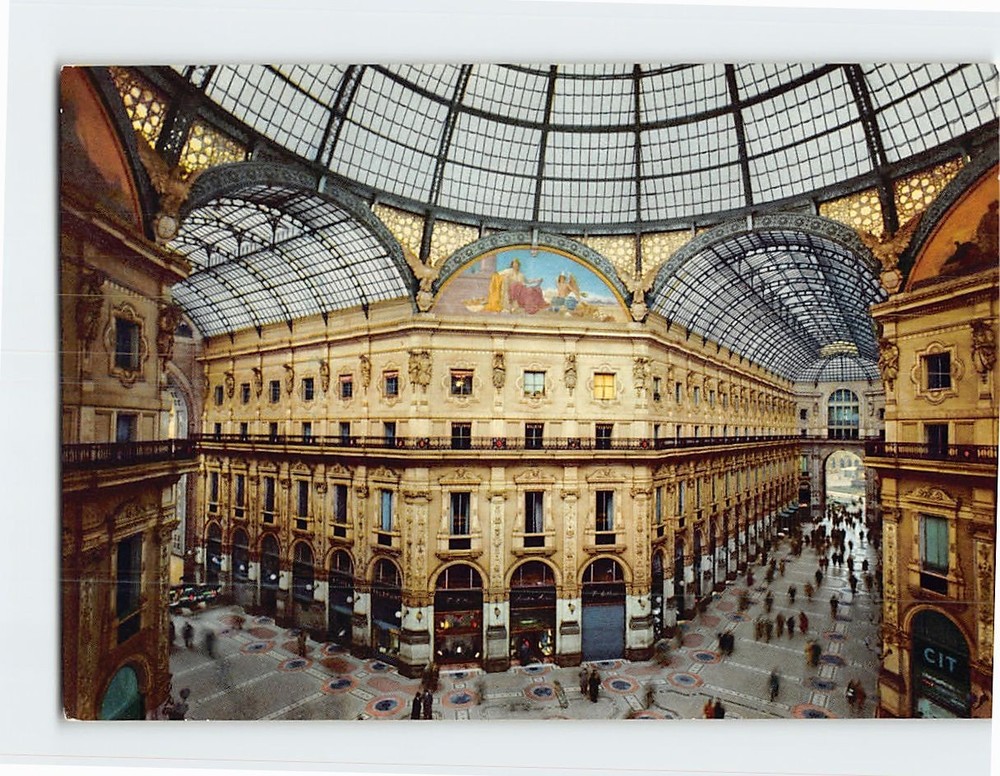 Postcard The Galleria Vittorio Emanuele II Milan Italy