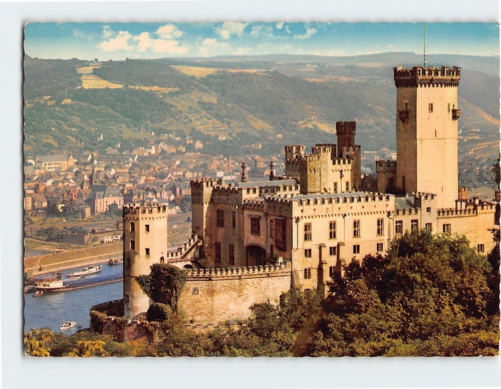 Postcard Schloss Stolzenfels am Rhein Koblenz Germany