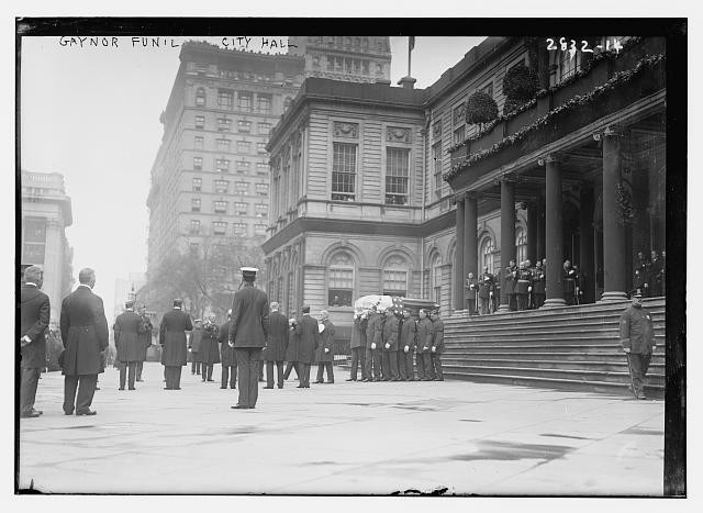 William Jay Gaynor casket leaving City Hall,New York City,September 20,1913 1